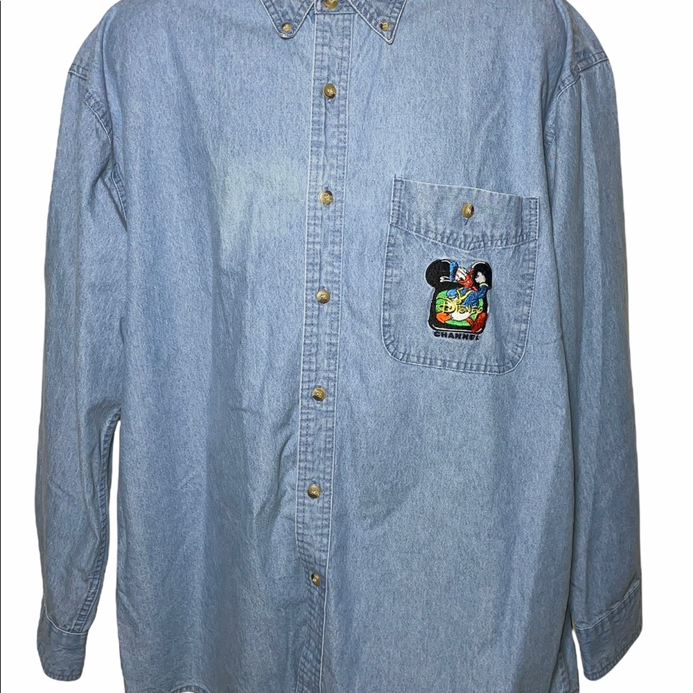 Walt Disney Mens Jean Jacket Size XL
